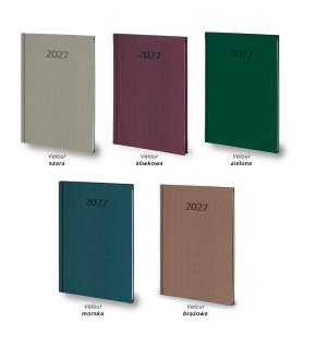 Kalendarz B5 tygodniowy Velour 2027